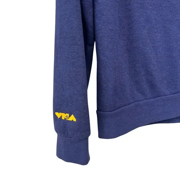 NWOT Aviator Nation 5 Stripe Zip Hoodie Navy Unisex Large Made in USA - Picture 7 of 9